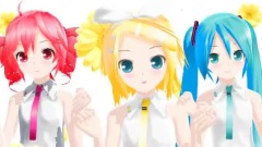 初音未来,镜音双子,重音teto,VOCALOID家族 - 何かいい事きっとある