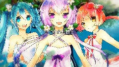 初音未来,结月缘,巡音流歌 - トリニティと再生の树
