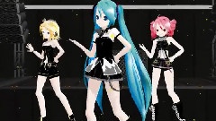 初音未来,镜音双子,重音teto - Twinkle Snow Powdery Snow MMD