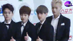EXO,EXO-M,EXO-K - The Star 金唱片 EXO红地毯Cut