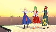 Perfume - 幽香 アリス 美铃でPerfumeのTSPS踊ってもらいました MMD版