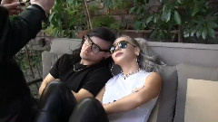 Skrillex,CL(2NE1) - Mick Rock, Skrillex, CL in L .A.