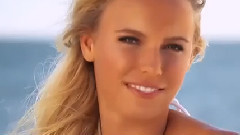 音乐短片 - Europe and the United States sexy figure Photo white swimsuit temptation