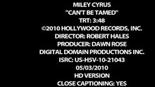 Miley Cyrus - Can't Be Tamed
