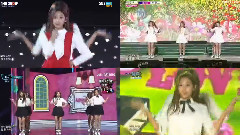 Lovelyz,刘智嫒(Lovelyz),郑艺仁(Lovelyz),Kei(Lovelyz),徐智秀(Lovelyz) - Ah-Choo 第二周舞台 合并对比
