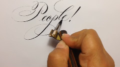 音乐短片 - Calligrapher Laura Di Piazza Writes Copperplate