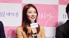 秀智(miss A) - 151029 秀智 电影<桃李花歌>制作发布会 采访 饭拍-2(cr:BOB)