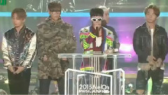 大声(BigBang),太阳(Bigbang),T.O.P(Bigbang),G-Dragon(BigBang),BigBang - Melon颁奖典礼TOP10受赏 中文字幕