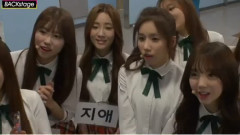 李美珠(Lovelyz),Babysoul(Lovelyz),柳秀静(Lovelyz),郑艺仁(Lovelyz),Lovelyz - MBC Show Champion Backstage 中文字幕