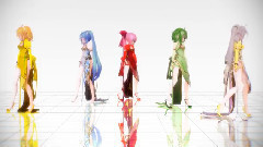 镜音双子,巡音流歌,gumi,IA,初音未来 - 一骑当千