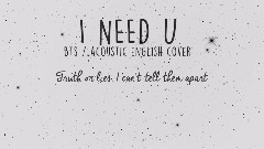 模仿翻唱 - I Need U