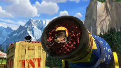 电影<马达加斯加3>精彩片段之Cannonball