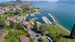 音乐短片 - 瑞士拉沃风光 空中摄影