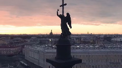 音乐短片 - 俄罗斯圣彼得堡风光 空中摄影