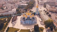 音乐短片 - 乌克兰基辅风光 空中摄影