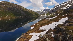 音乐短片 - 挪威美丽的山地景观 航拍