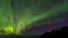 音乐短片 - 冰岛北极光壮观美景 时光流逝