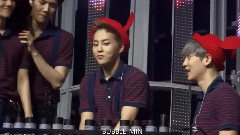 EXO,边伯贤(EXO),朴灿烈(EXO),吴世勋(EXO),XIUMIN(EXO) - 四人可爱表情