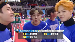 V(防弹少年团),田柾国(防弹少年团),防弹少年团 - 偶像运动会春节特辑 男子400米接力决赛