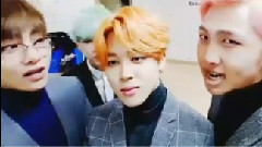 V(防弹少年团),田柾国(防弹少年团),防弹少年团 - V App 直播 防弹庆祝郑号锡J-HOPE生日粗卡!!