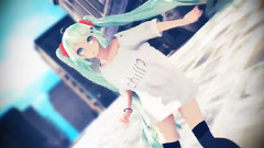 初音未来,VOCALOID家族 - 福利!神级渲染.休闲街风Miku