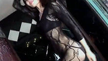  - 全身网纹黑色蕾丝诱惑美女热舞