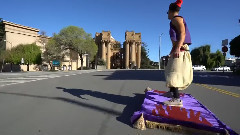 欧美达人,音乐短片 - 阿拉丁背着公主踏着飞毯在旧金山街头