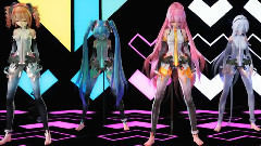 VOCALOID家族 - 四位电子歌姬齐聚,舞蹈歌曲超赞