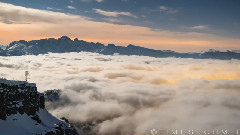 音乐短片,轻音乐,风景 - 意大利山脉多洛米蒂 WINTER - DOLOMITES 4K TIMELAPSE