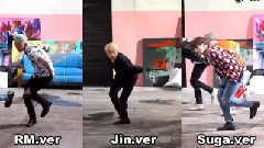 防弹少年团,JIN(防弹少年团),SUGA(防弹少年团),Rap Monster(防弹少年团) - Fire单人Focus三人拼合版第三弹
