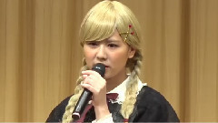 SKE48,AKB48 - SKE48・佐藤すみれ,金髪おさげ姿で登場!選抜総選挙は 現状維持以上 と控えめ 映画 燐寸少女 マッチショウジョ 先行上映イベント2