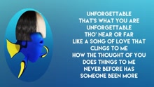 Sia - Unforgettable 电影《海底总动员2：多莉去哪了》主题曲歌词版