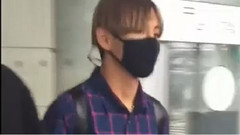 V(防弹少年团),田柾国(防弹少年团),防弹少年团 - 纽约肯尼迪机场接机