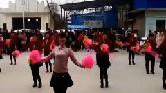 舞蹈视频 - 铁家磨广场舞-红红的中国