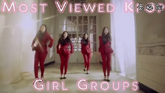 少女时代,f(x),T-ara,Red Velvet,AOA - YouTube韩国女团MV点击量 TOP50(截至6.26)