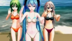 初音未来 - 水着のアペミクさんとままま式GUMIさんとIAXSさんで生杀し