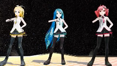 初音未来,重音teto,镜音双子,VOCALOID家族 - お願いShootin' Star