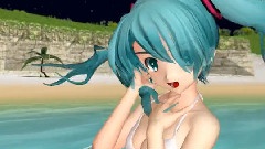 初音未来 - らぶ式改変ミク白水着でSweetDevil