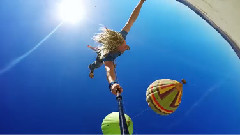 Epic Hot Air Balloon Rope Swing