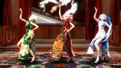 白银时代乐团,重音teto,初音未来 - Tda式改変チャイナ三人で 虎視眈々 MMD