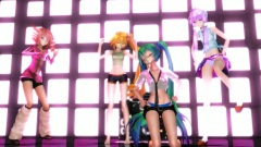 VOCALOID家族,初音未来,亚北音留,重音teto,结月缘 - Around The World