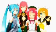 初音未来,镜音双子,巡音流歌,VOCALOID家族 - サヨナラの瞬き