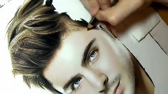 Zac Efron,音乐短片 - 手绘Zac Efron