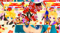 初音未来,镜音双子,游戏原声,VOCALOID家族 - 鏡音八八花合戦