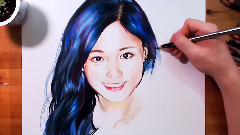 子瑜(Twice) - 瑜的极速画像 Drawing tzuyu