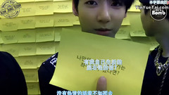 田柾国(防弹少年团) - Bangtan Bomb Time in yellow post-it