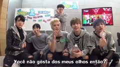 BamBam(GOT7),王嘉尔(GOT7),GOT7,金有谦(GOT7),JB(GOT7) - 成员观看音乐中心Hard Carry舞台表演反应