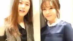 Krystal(f(x)),Jessica - 香港活动打招呼片段CUT