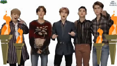 EXO - 介绍400米接力赛 - MBC 偶像运动会 16/09/15