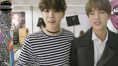 防弹少年团 - BANGTAN BOMB Jimin makes a quatrain with Jin & JK